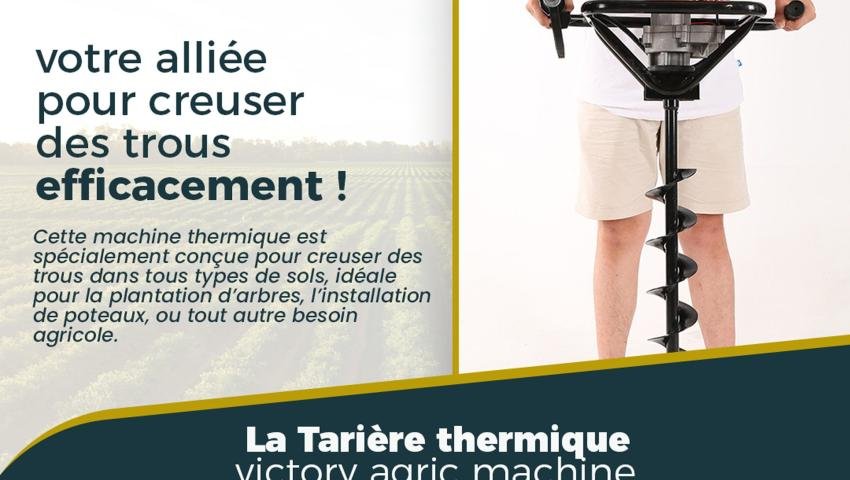 Thermal Auger: Dig Effortlessly with Victory Agric Machines!
