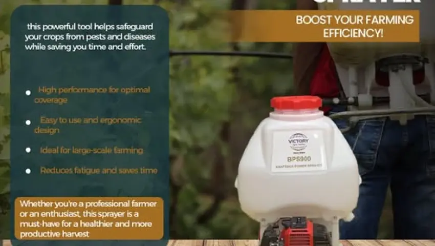 Work Smarter with Our Motorized Sprayer