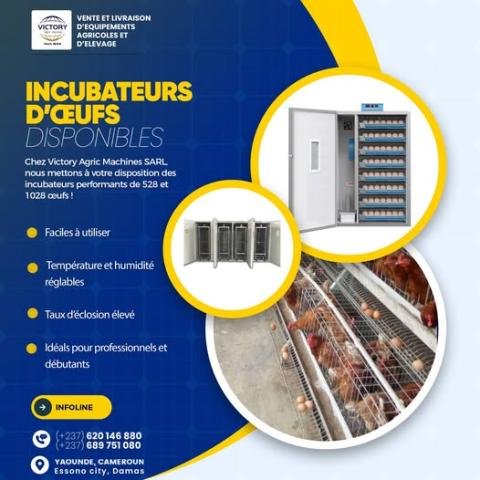 🐣 Egg Incubators Available – 528 and 1028 Eggs: Grow Your Poultry Business