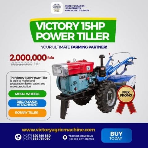 Victory 16HP Power Tiller — Your Ultimate Farming Partner!
