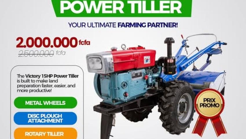 Victory 16HP Power Tiller — Your Ultimate Farming Partner!