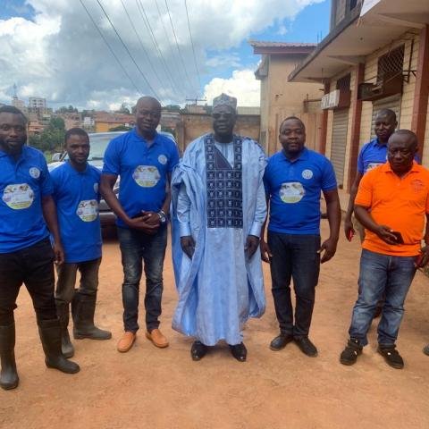 Visit to the fish farming cluster by the Minister of Youth and Civic Education